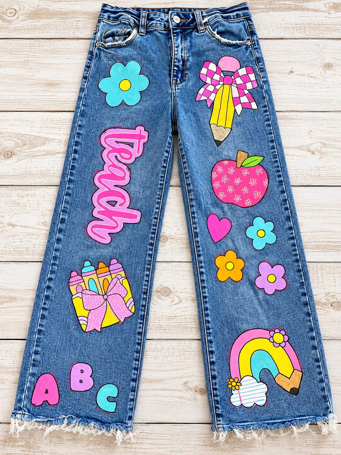 Custom painted Jeans